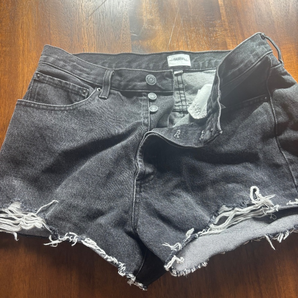 Z supply hi rise denim shorts